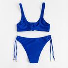 Купальник женский раздельный MINAKU "JOY" цвет синий размер 42 - фото 24421726