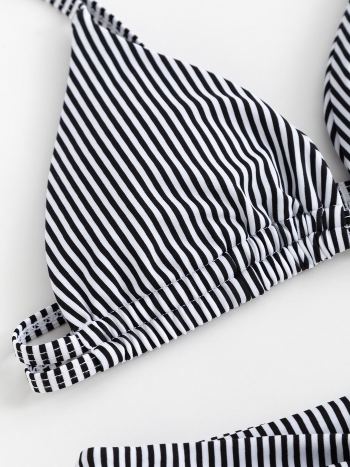 Купальник раздельный женский MINAKU Stripe, размер 42, черно-белый 5239111