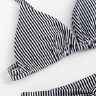 Купальник женский раздельный MINAKU "Stripe", размер 42, цвет черно-белый - Фото 8