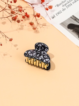 Крабик для волос «Шёлк», цветы, 4?2.5 см, МИКС (комплект 6 шт)