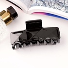 Крабик для волос «Классик», объёмная геометрия, 9×4 см, чёрный  (артикул 5354261)  большой выбор товаров оптом и в розницу по низким ценам с доставкой