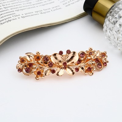 Заколка - автомат для волос «Джоззи», бабочка завитки, 8.5 см