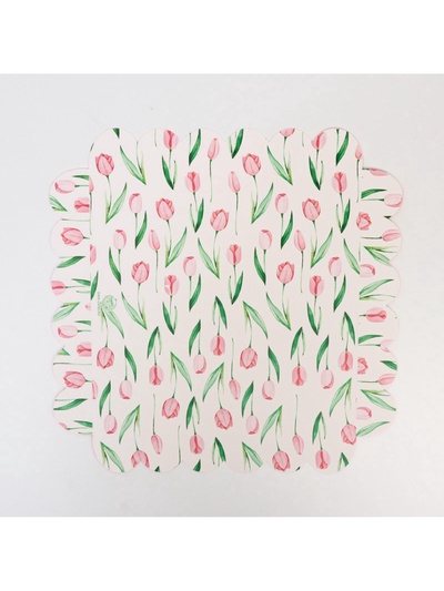 Коробка для печенья, кондитерская упаковка с пластиковой крышкой, «8 марта», 21×21×3 см