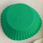 Набор силиконовых форм для выпечки Доляна «Риб. Круг», 7х4 см, 6 шт, цвет МИКС - Фото 9