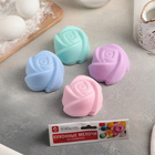 Набор силиконовых форм для выпечки Доляна «Розочки», 7×4 см, 6 шт, цвет МИКС - Фото 5