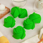 Набор силиконовых форм для выпечки Доляна «Розочки», 7×4 см, 6 шт, цвет МИКС - Фото 7