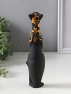 Фигурка керамика «Кошка Багира прямая», чёрный, 6×6×21 см 708082