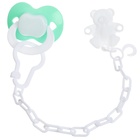 Соска - пустышка силиконовая ортодонтическая Крошка Я, от 0 мес., с держателем, цвет МИКС - Фото 2