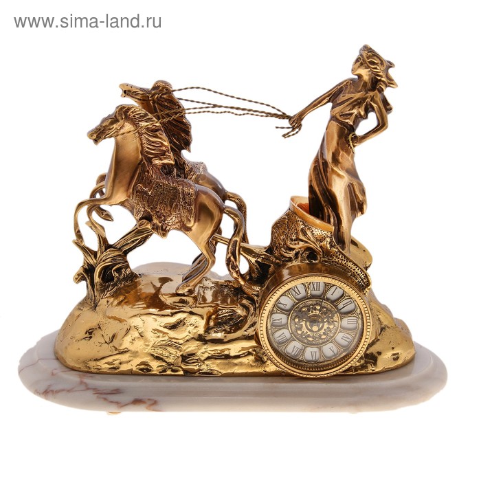 Часы настольные УЦЕНКА "Богиня зари", 15 × 23 × 37 см - Фото 1