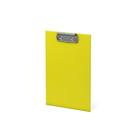 Планшет с зажимом А5, ламинированный картон, ErichKrause Neon, без подвеса, жёлтый - фото 9164928