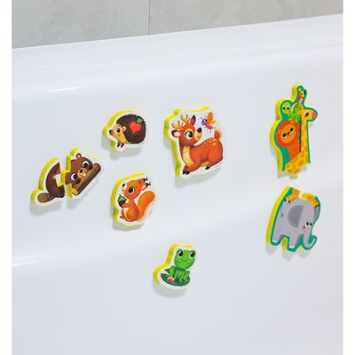 Пазлы мягкие для малышей Крошка Я «Лесные зверята», 5 пазлов, от 1 года