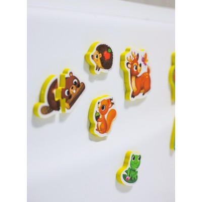 Пазлы мягкие для малышей Крошка Я «Лесные зверята», 5 пазлов, от 1 года