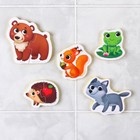 Пазлы мягкие для малышей Крошка Я «Лесные зверята», 5 пазлов, от 1 года - Фото 6