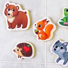 Пазлы мягкие для малышей Крошка Я «Лесные зверята», 5 пазлов, от 1 года - Фото 11