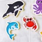 Пазлы мягкие для малышей Крошка Я «Морские животные», 5 пазлов, от 1 года - Фото 7