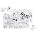 Пазлы мягкие для малышей Крошка Я «Африка» раскраска, размер 50×33 см, 28 деталей - Фото 14