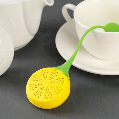 Ситечко для чая Доляна «Лимон», d=5 см, жёлтое