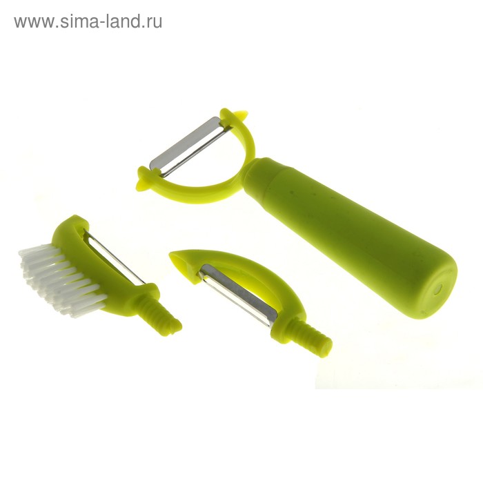 Овощечистка универсальная 18 см "Гауди", 3 насадки - Фото 1