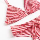 Купальник женский раздельный MINAKU "Stripe", размер 44, цвет красный - Фото 6