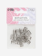 Крючок для бретелей, металлический, 10 мм, 20 шт., цвет серебряный - Фото 3