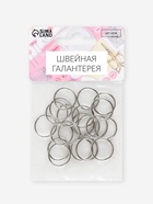 Кольцо для бретелей, металлическое, 15 мм, 20 шт., цвет серебряный - Фото 5