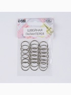 Кольцо для бретелей, металлическое, 15 мм, 20 шт., цвет серебряный - Фото 6