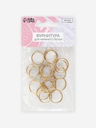 Кольцо для бретелей, металлическое, 15 мм, 20 шт., цвет золотой - Фото 4