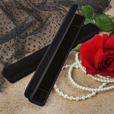 Футляр под браслет/цепочку/часы, 23,5*3*2, цвет чёрный