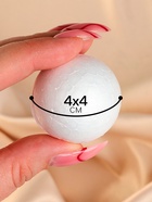 Шар из пенопласта (набор 9 шт.), d=4 см - Фото 2