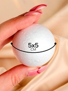 Шар из пенопласта (набор 8 шт.), d=5 см - Фото 2