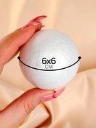 Шар из пенопласта (набор 6 шт.), d=6 см - Фото 2