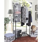 Кофр подвесной «Вензель», 10 отделений, цвет чёрно-белый - Фото 3