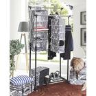 Кофр подвесной «Вензель», 5 отделений, 30×30×80 см, цвет чёрно-белый - Фото 4