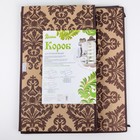 Короб стеллажный для хранения с крышкой «Вензель», 50×40×30 см, цвет коричнево-бежевый - Фото 3