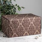 Короб стеллажный для хранения с крышкой «Вензель», 60×40×30 см, цвет коричнево-бежевый - Фото 9