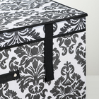 Короб стеллажный для хранения с крышкой «Вензель», 60×40×30 см, цвет чёрно-белый - Фото 3