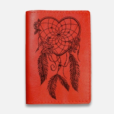 Обложка на паспорт, цвет красный