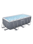 Бассейн каркасный Power Steel, 412×201×122 см, фильтр-насос, лестница, прямоугольный, 56722 Bestway - Фото 7