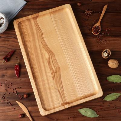 Блюдо-доска для подачи и нарезки "Классик", 40 х 25 см, массив ясеня