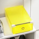 Короб для хранения выдвижной «Моно», 31×20×10,5 см, цвет жёлтый - Фото 6