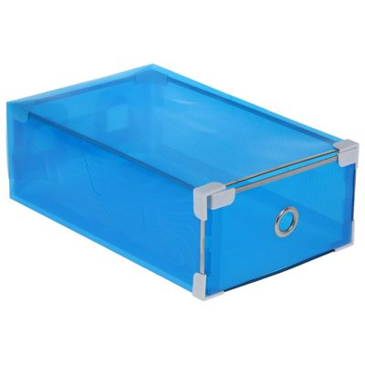 Короб для хранения выдвижной 20х31х11 см "Моно" цвет синий
