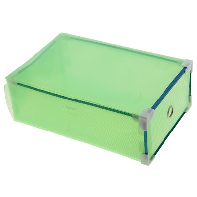 Короб для хранения выдвижной 20х31х11 см "Моно" цвет зеленый