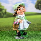 Садовая фигура "Девочка с корзинкой в руке" 33х20см - фото 22457505