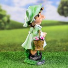 Садовая фигура "Девочка с корзинкой в руке" 33х20см - фото 22457506