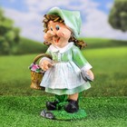 Садовая фигура "Девочка с корзинкой в руке" 33х20см - фото 22457508