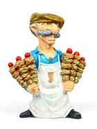 Садовая фигура из полистоуна «Шашлычник», 60×29×40 см 6255370 - фото 319934256