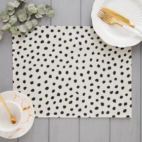 Салфетка на стол «Горох» 30×40 см  (артикул 5219695)  большой выбор товаров оптом и в розницу по низким ценам с доставкой