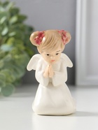 Фигурка керамика «Ангел-девочка с хвостиками: молитва», 8.5×6×6.5 см - Фото 1