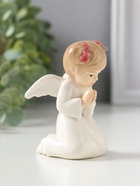 Фигурка керамика «Ангел-девочка с хвостиками: молитва», 8.5×6×6.5 см - Фото 2