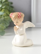 Фигурка керамика «Ангел-девочка с хвостиками: молитва», 8.5×6×6.5 см - Фото 4